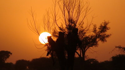 Coucher de soleil à Tera
